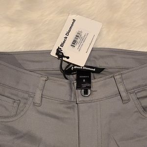 Women's Gray Stretch Jean shorts Black Diamond